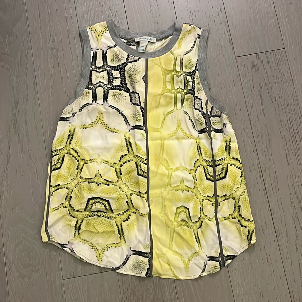Charlie jade silk tank (size M)
